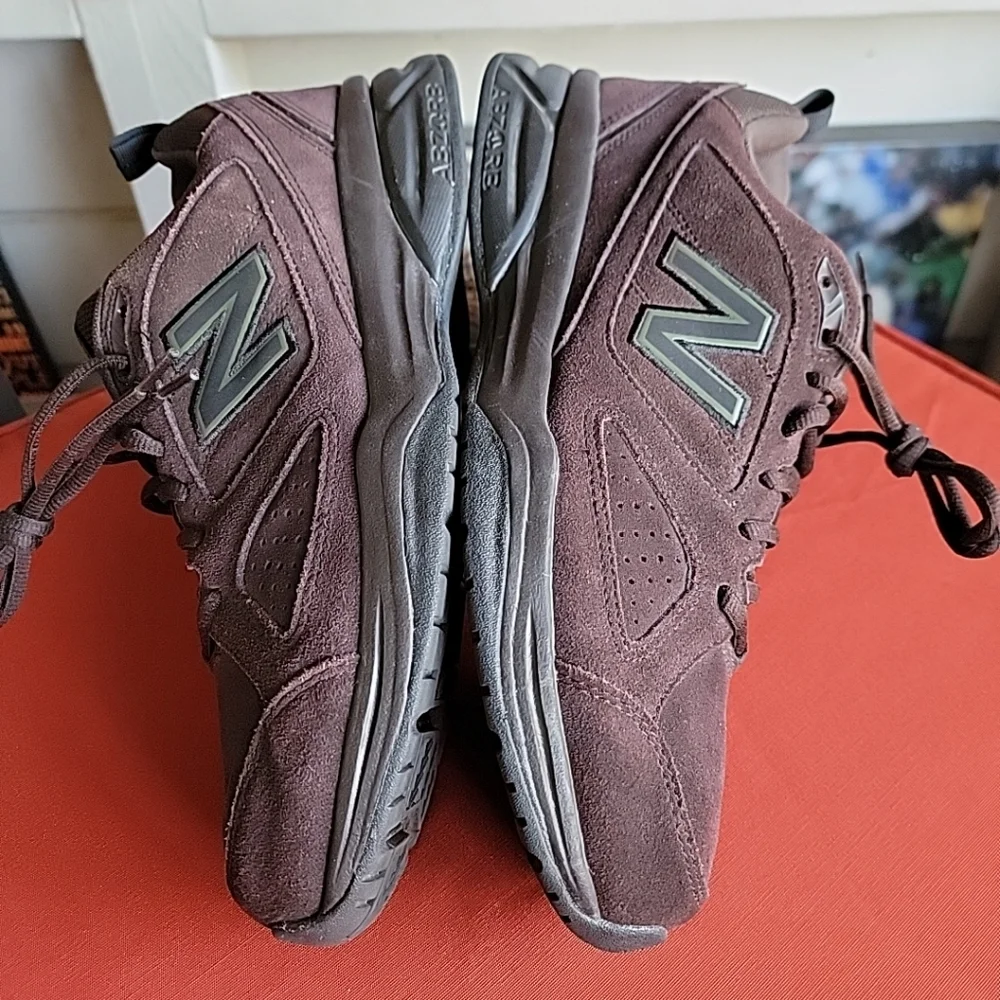 New Balance Brown Suede Sneakers with Chunky Soles - Picture 3 of 9